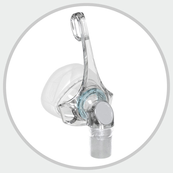 VisiBlue feature of F&P Eson 2 CPAP Nasal Mask designed to assist patients